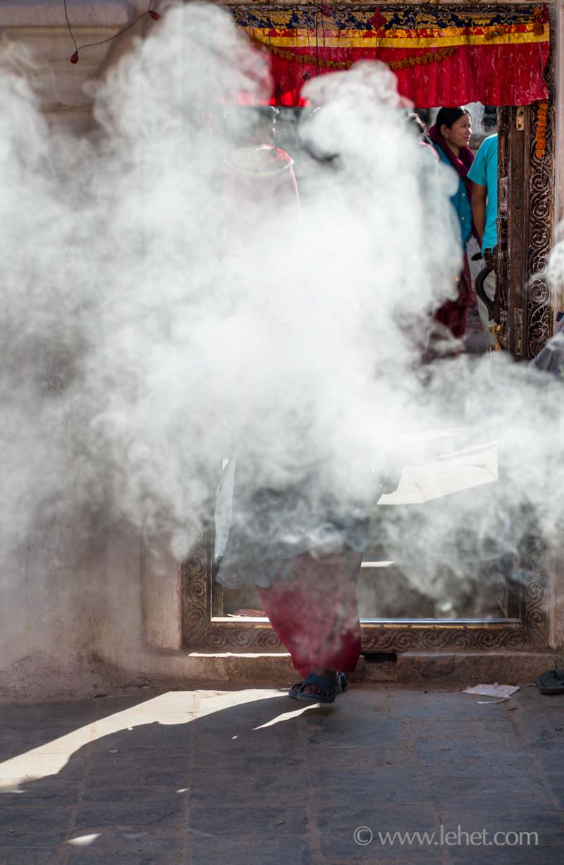 Incense Walker,Door,Boudhanath Nepal