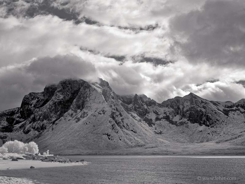 Mountains and Clouds, Infrared, Lofoten, Norway 2016