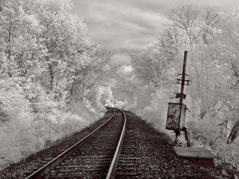 Railroad Track and Old Signal Switch, Vermont